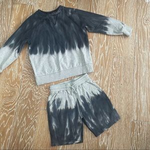 Boys tie die sweat set